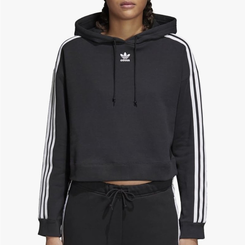 ADIDAS ORIGINALS WOMEN’S CROPPED HOODIE XS